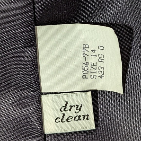 Vintage Pendleton 100% Virgin Wool Blazer Women's Size 14 Petite Navy - Picture 3 of 10